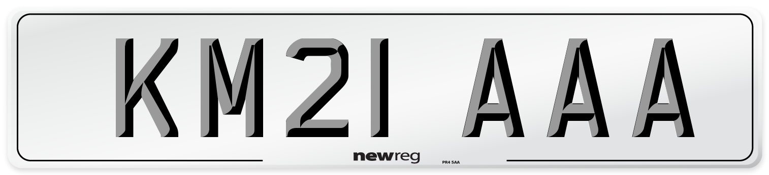 KM21 AAA Number Plate from New Reg